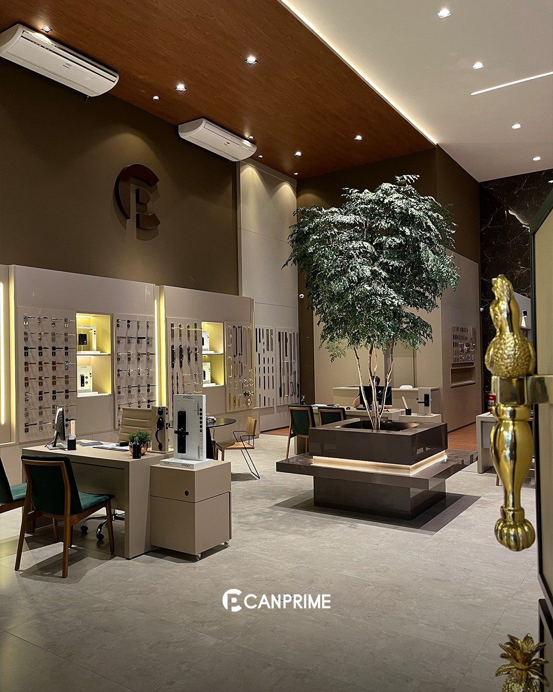 Interior do showroom CANPRIME