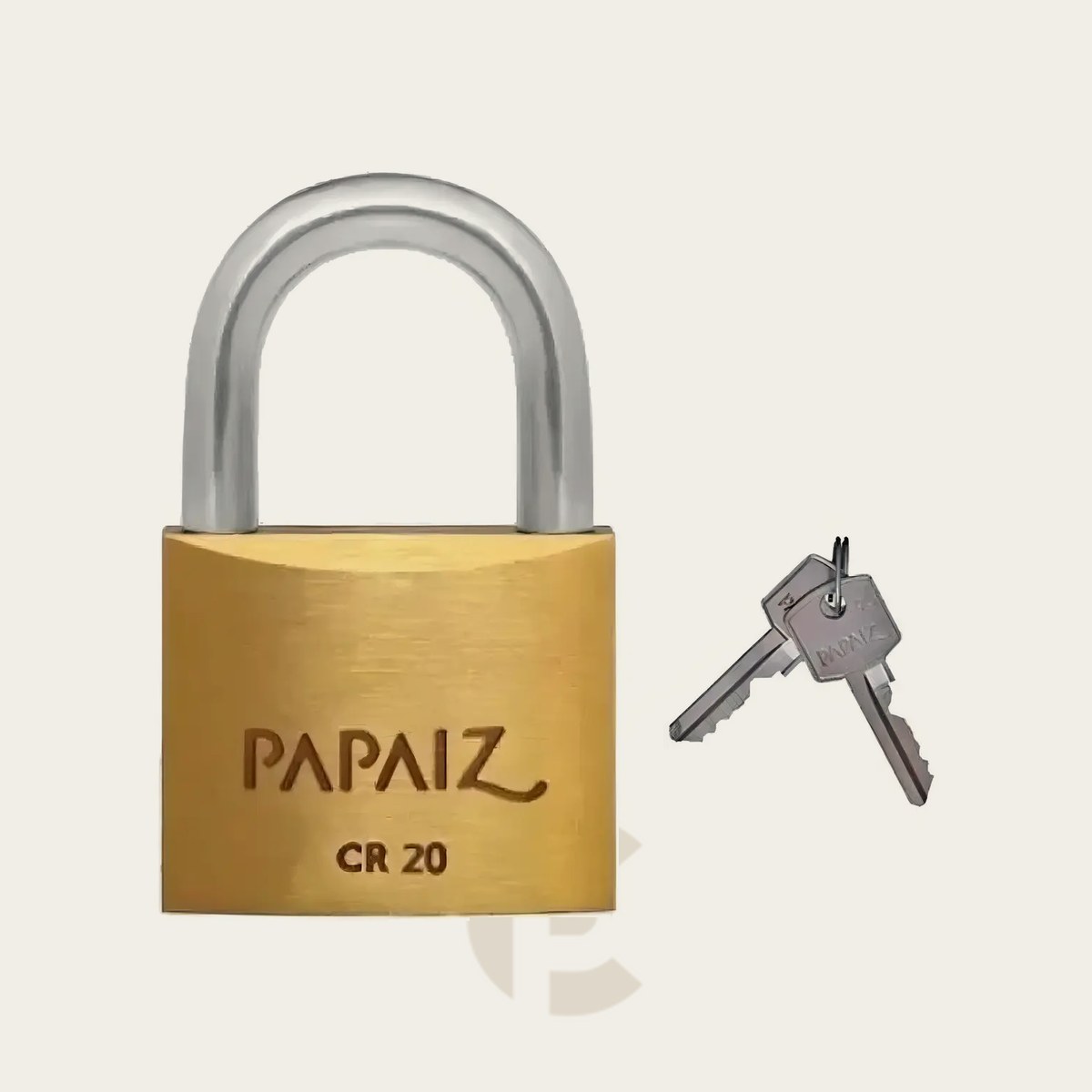 Cadeado Papaiz Cromado 20