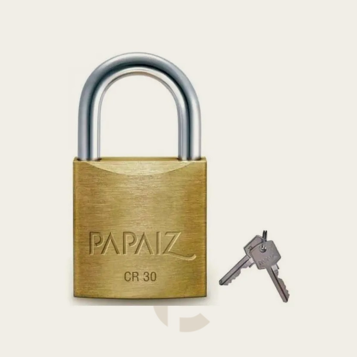 Cadeado Papaiz Cromado 30