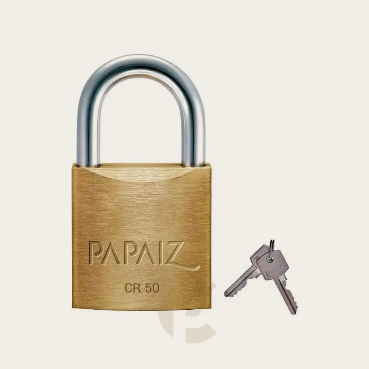 Cadeado Papaiz Cromado 50