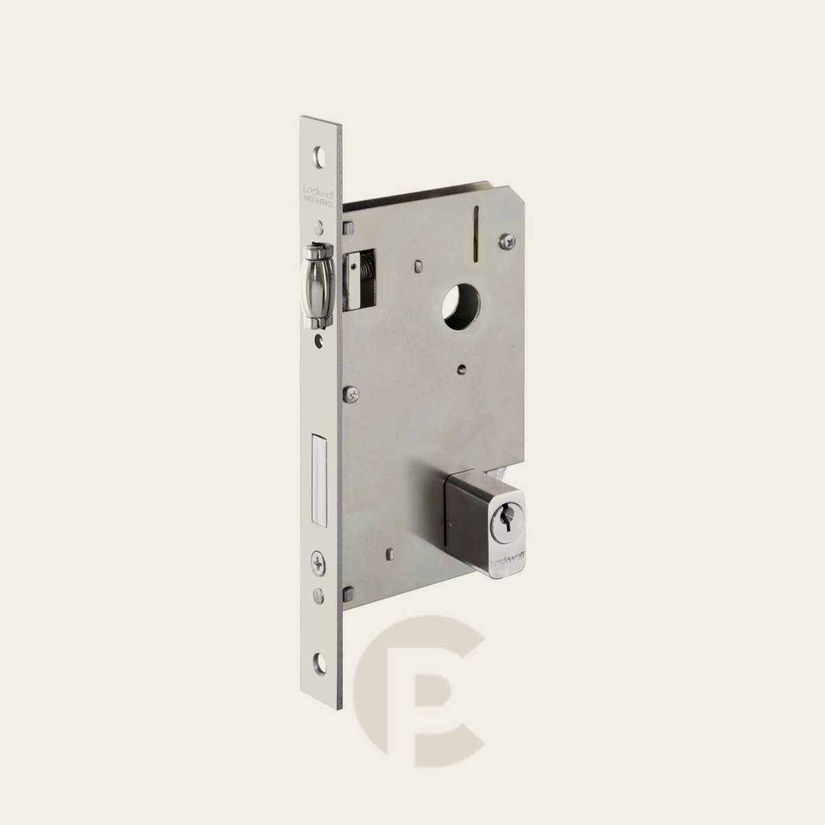 Fechadura Lockwell Br4/Externa/43R 55 Rolete Ix/Lcr