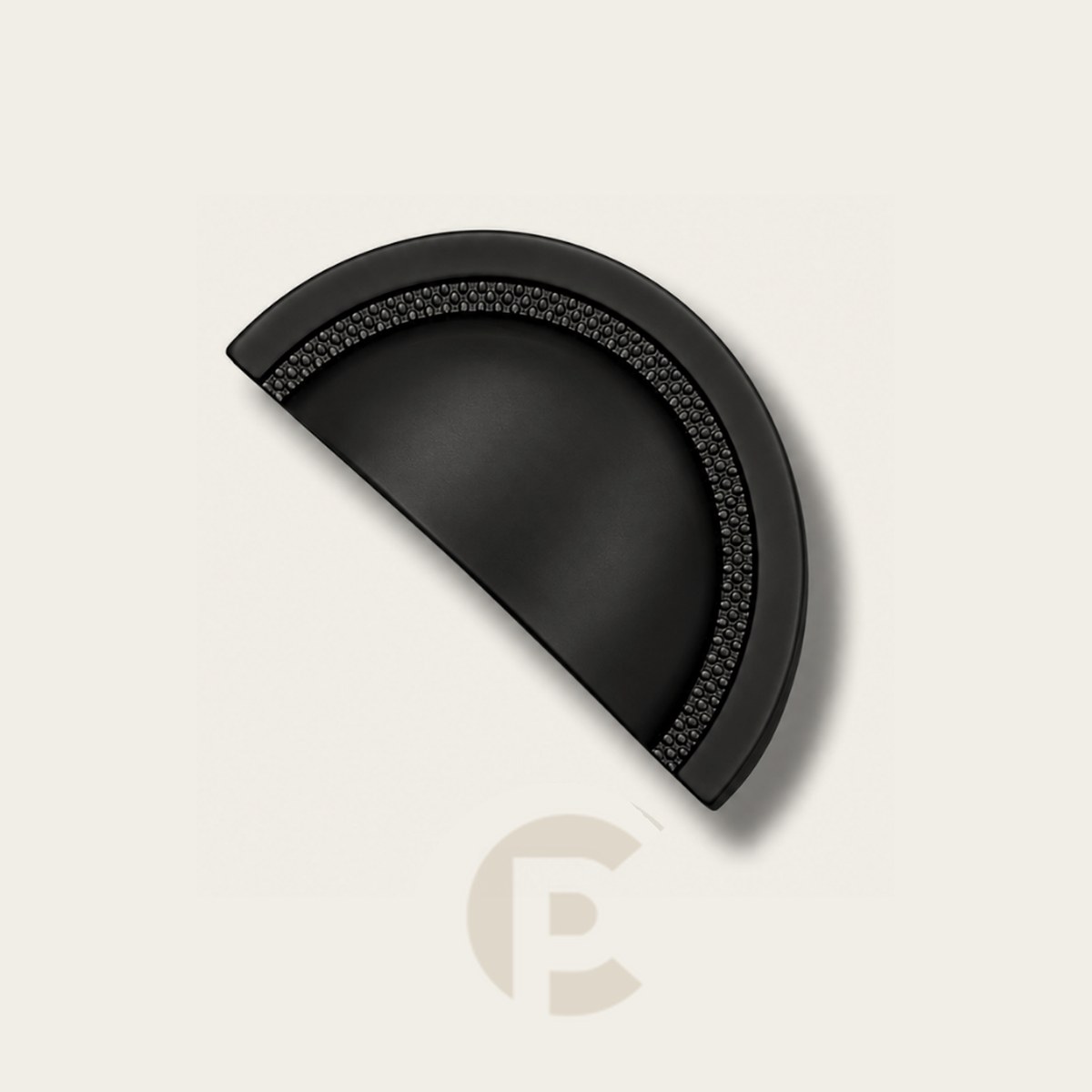 Puxador Zen Shell 64 mm Preto
