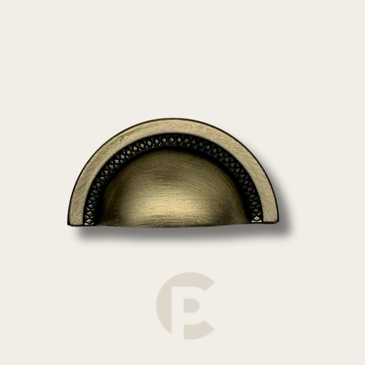 Puxador Zen Shell 48 mm Níquel Velho
