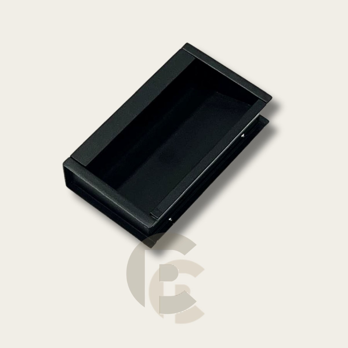 Puxador Zen Atena Alumínio 85 mm Preto/Preto