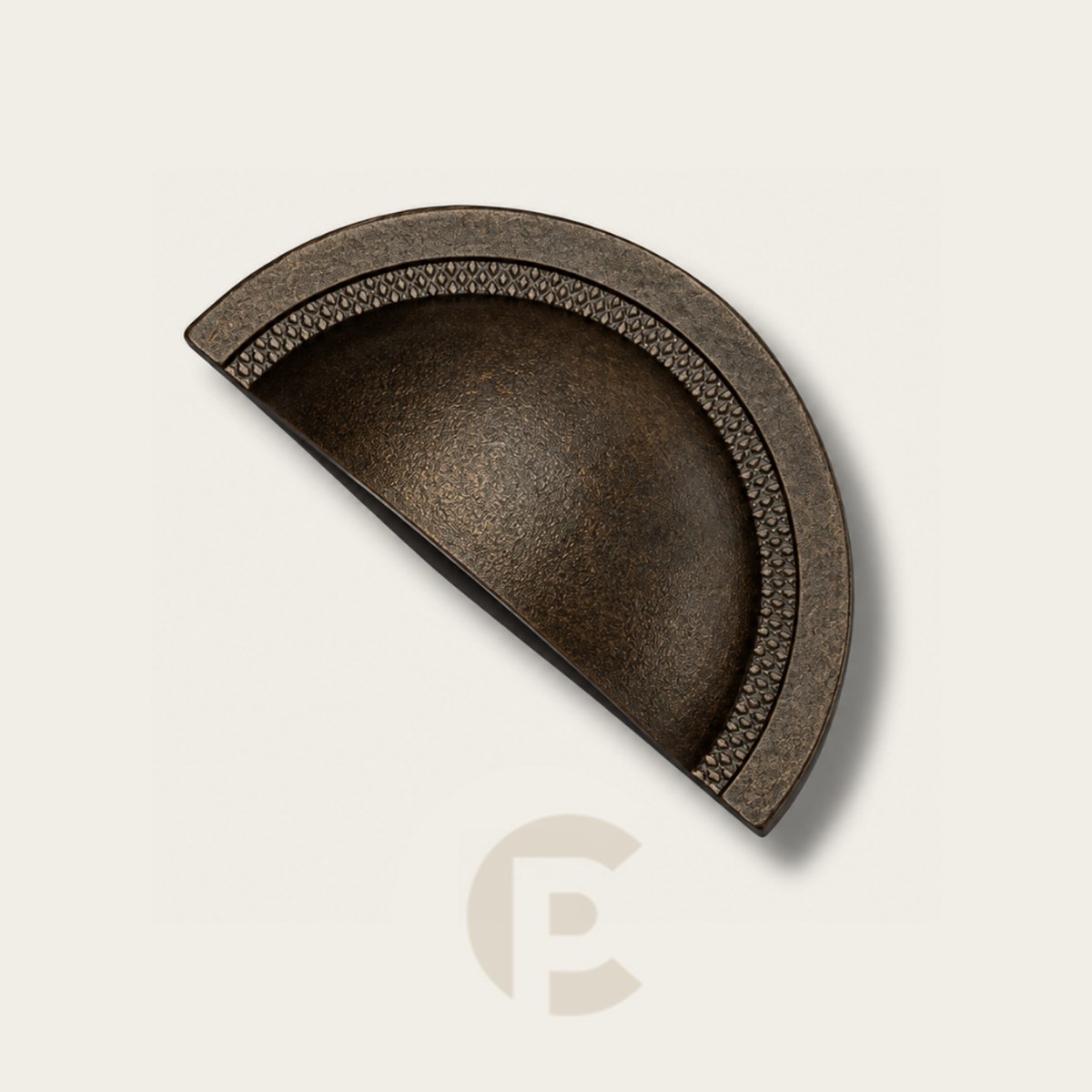 Puxador Zen Shell 64 mm Vecchio Metallo