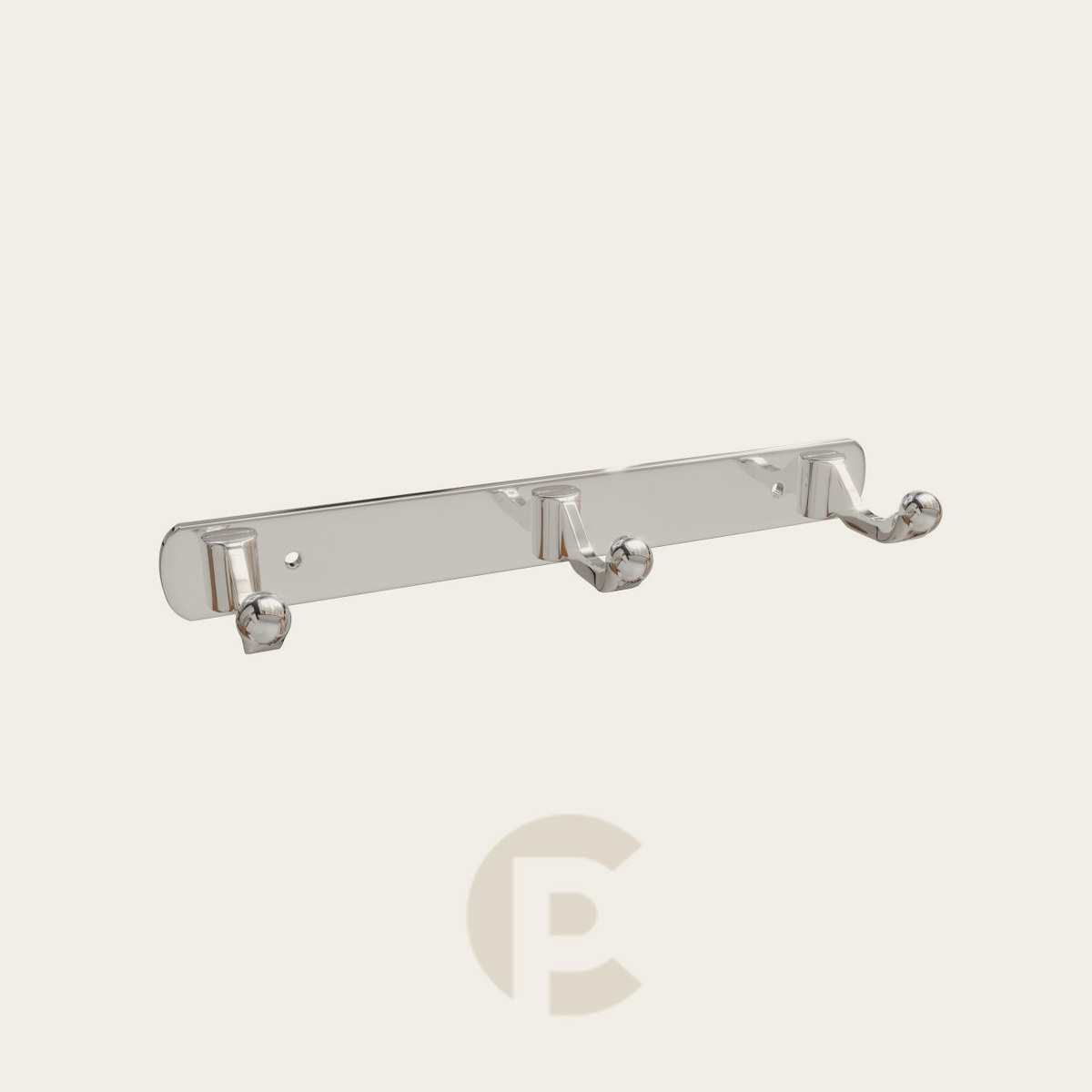 Cabide Triplo Italy Line Alum Cab-9004-3 Cromado