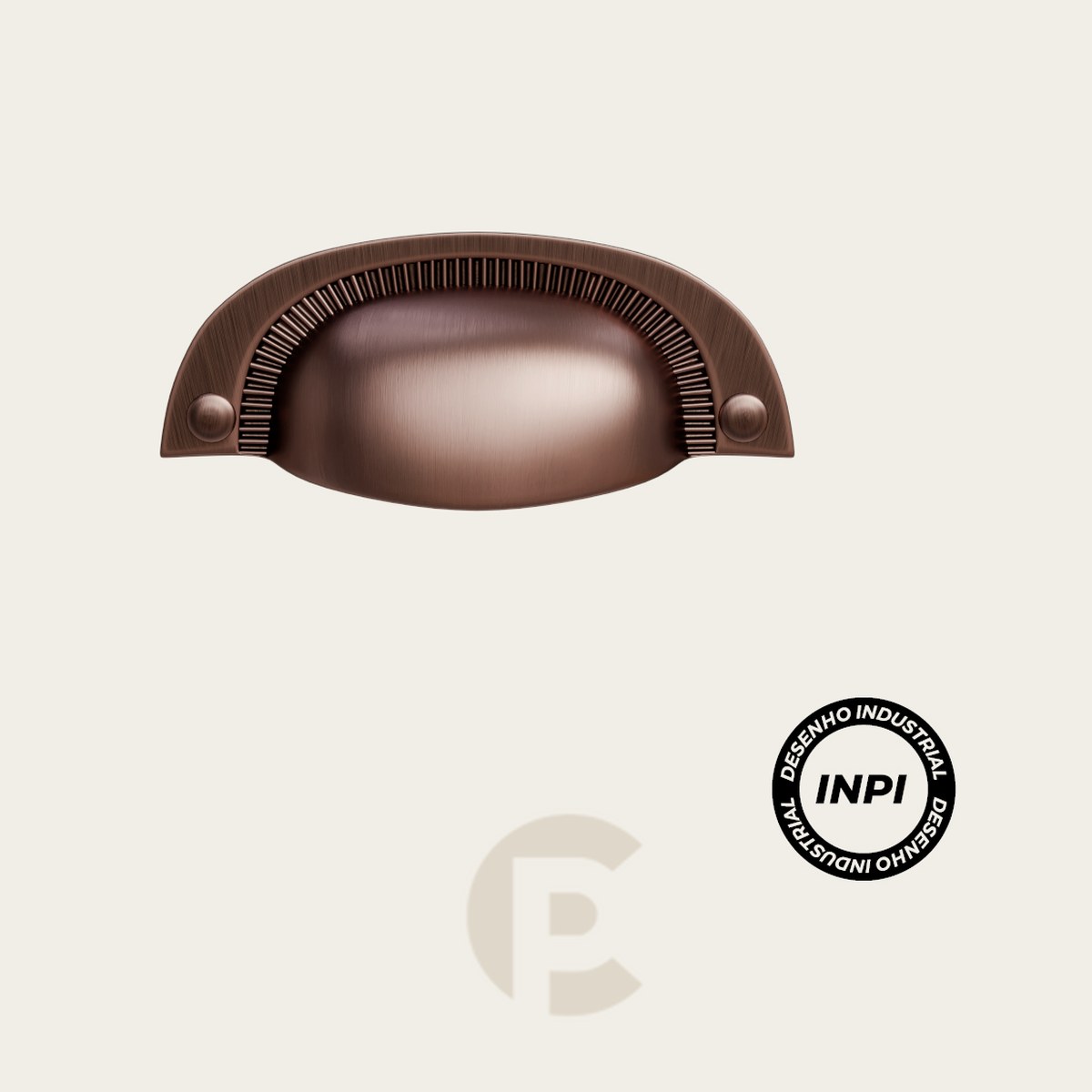Puxador Moveis Italy Line Colonial Concha 222 064 mm Cobre Velho