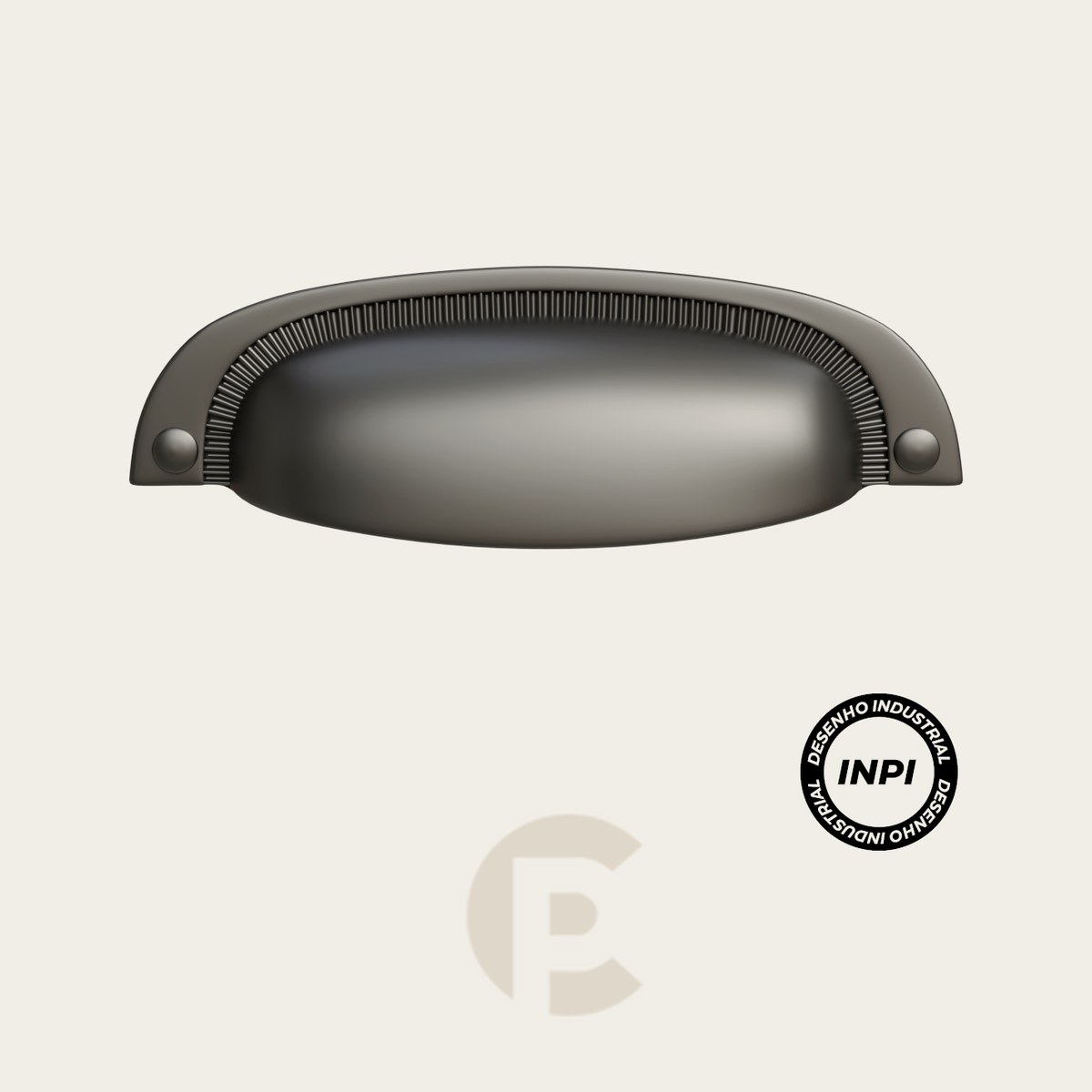 Puxador Moveis Italy Line Colonial Concha 222 096 mm Grafite