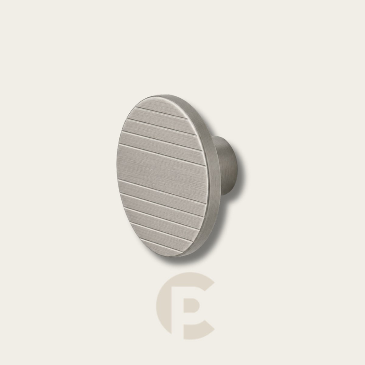 Puxador Zen Coin M Escovado