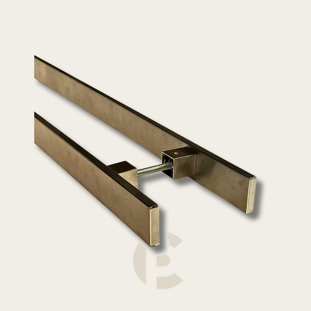 Puxador Duplo WF Inox Ribeirão Preto 800 mm Escovado