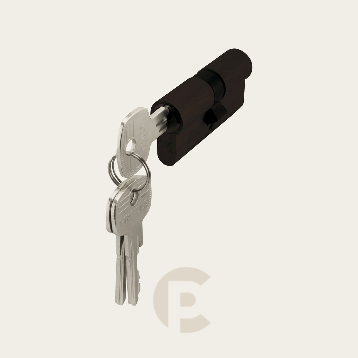 Cilindro Hafele Euro 5P 62 mm Lt Preto