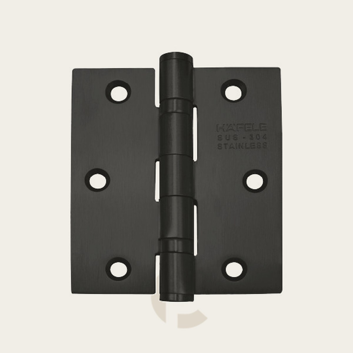 Dobradiça Hafele Rt C/Rol 3.5X3.0 Ix Preto