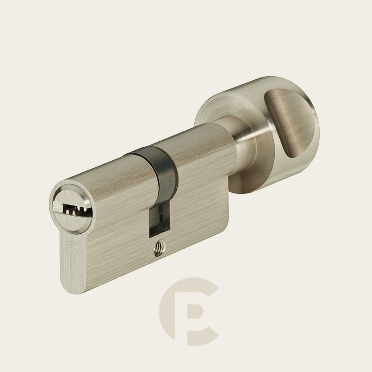 Cilindro Hafele Euro C/Botão 67 mm (35,5+31,5) Lt Cromado